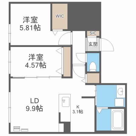 パレス楸　パレスヒサギの物件間取画像